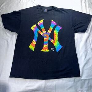 VTG New York Yankees Black and Tie Dye T-Shirt, L
